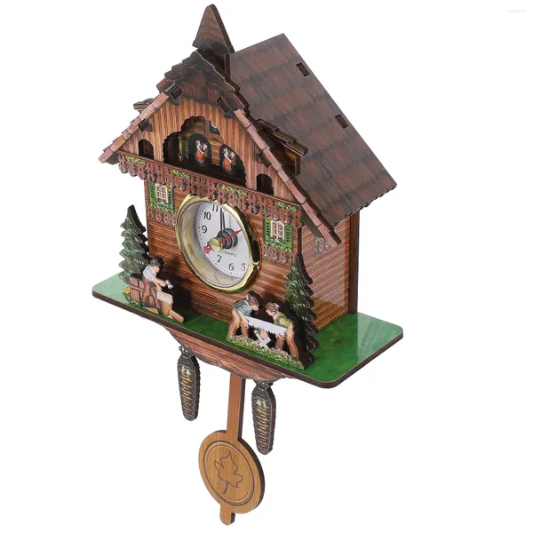 Настенные часы для дома, гостиной, спальни, часы с кукушкой, будильник, автоматическое украшение с маятником (cm009), подвесное ручное дерево, офис