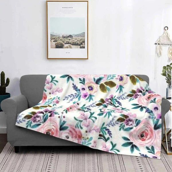 Decken Winter Pin Floral Top Qualität Bequemes Bett Sofa Weiche Decke Meer Sommer Sonnenuntergänge Himmel Saison Su Ower Collection Cool Crystal