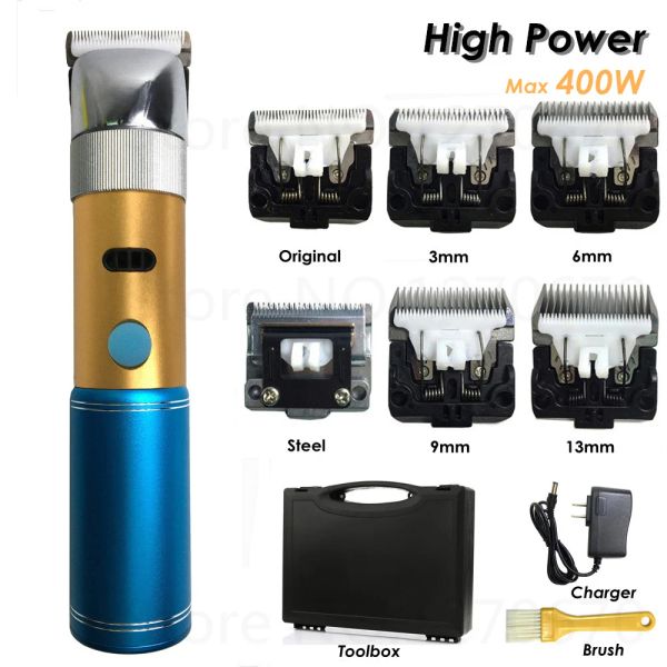 Clippers High Power 400W Clippers Professional Cat Trimmer Shaver Электрический груминг для стрижки домашних животных.