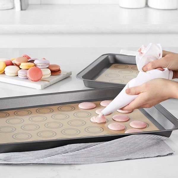 Tappetino per macaron in silicone riutilizzabile per torta, stampo per cottura del pane, pasticceria antiaderente, forme per biscotti, sfoglia, accessori per la cucina Bakeware 324e