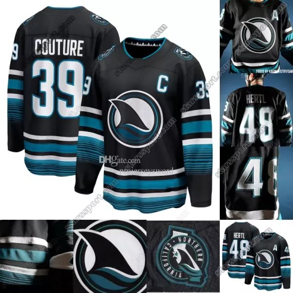 Logan Couture Shark 3a Maglia Calen Addison Tomas Hertl Mario Ferraro Anthony Duclair William Eklund Mackenzie Blackwood Filip Zadina Kevin Labanc William Eklund