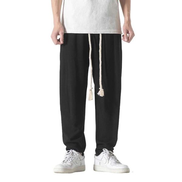 Nuovi pantaloni di lino in cotone da uomo in stile cinese per la primavera e l'autunno, pantaloni lanterna giapponese, pantaloni larghi casual larghi oversize