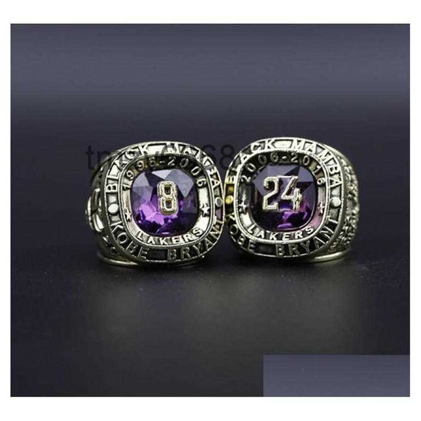 Cluster Ringe 8 24 Bryant Basketball National Team Champions Championship Ring mit Holzkiste Souvenir Männer Fan Geschenk 2023 Großhandel Dhewn HBYL