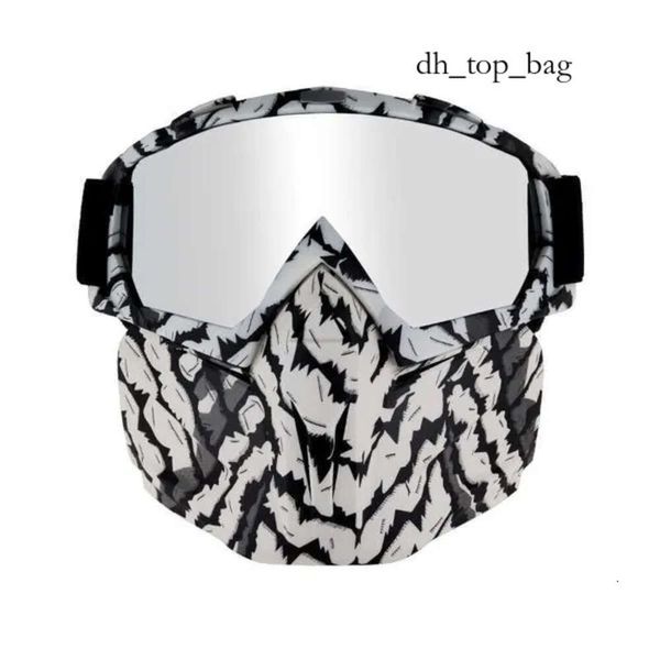 Occhiali da sci Maschera da sci Snowboard Occhiali da sci invernali per motoslitta Occhiali da sci antivento in vetro Occhiali da motocross con filtro per la bocca Occhiali da sci 9418