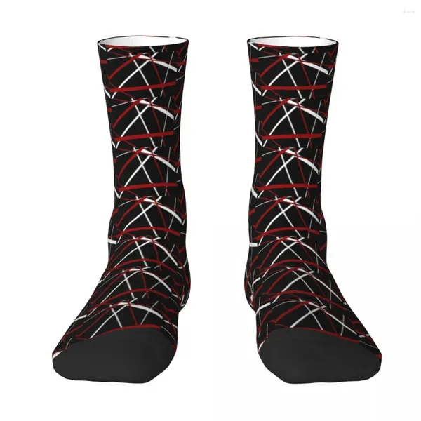 Calzini da uomo a righe nere unisex ciclismo invernale Happy Street Style Crazy Sock