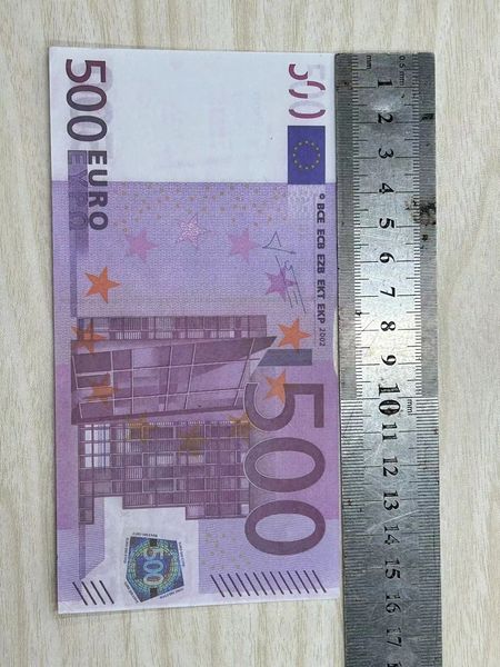Best 3a Kopie Geld tatsächliche 1: 2 Größe Party Lieferungen Prop Euro Movie Banknote Paper Novelty Toys 10 20 50 100 200 500 Währung gefälschte Mon Eubck
