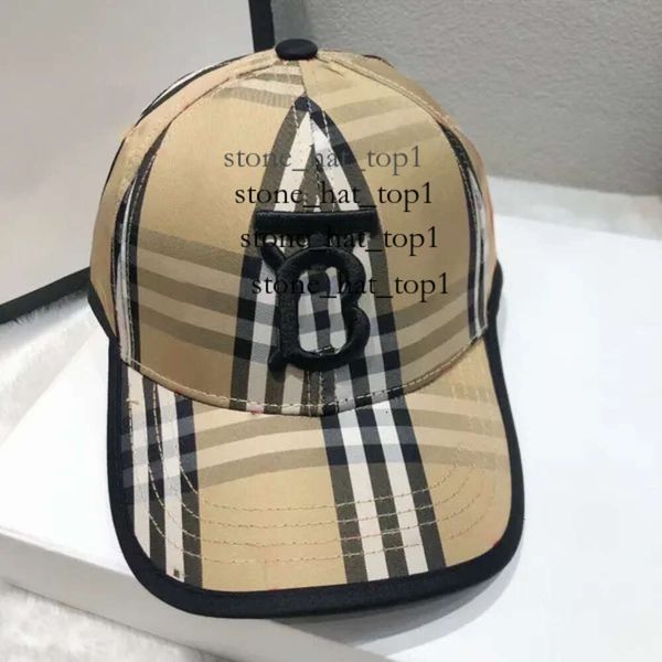 2024 Burberys Cap Designer Top-Qualität Hut Geizige Krempe Hüte Baseballkappe Casquette Hut Streifen Mode Buchstaben Klassisch Vielseitig Damen Herren Einfach Burberys Hut 7546
