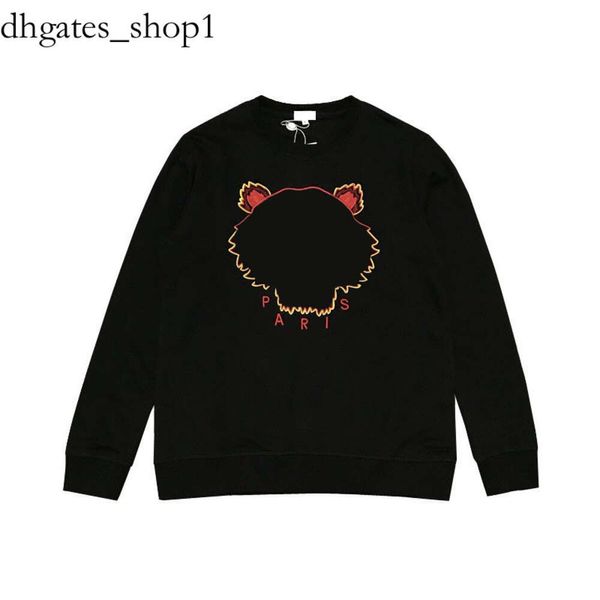 Tasarımcı Kenzo Hoodie Kazak Hoodie Sweatshirts Tiger Head Nakış Yuvarlak Boyun Külot Gömlek Sıradan Uzun Kollu Tasarımcı Hoodie Ralphs Laurene Sweater CP 59