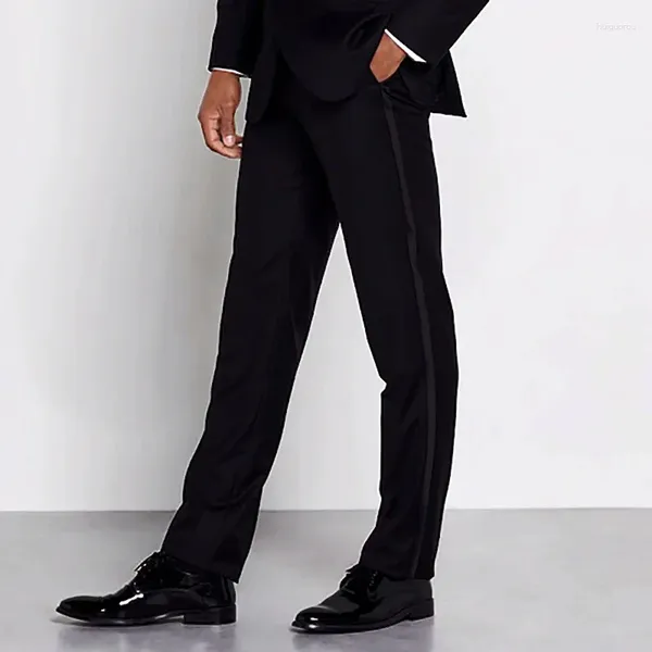 Abiti da uomo Pantaloni da abito formali per uomo Matrimonio Groomomaman Slim Fit Abbigliamento elegante Cena da sera Pantaloni classici da uomo d'affari su misura