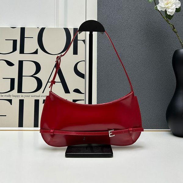 Klassische Designer-Handtasche „Le Bambino“ in Rot, Handtaschen für Damen, Umhängetaschen, Einkaufstasche, Umhängetasche, Umhängetasche, Vintage-Handtasche, modische Geldbörsen, Luxus
