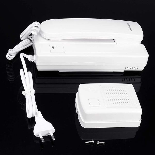 Kit de sistema de entrada de telefone com campainha de áudio 12V para apartamentos, casas, apartamento, bloqueio de controle de acesso, suprimentos de segurança doméstica 240123