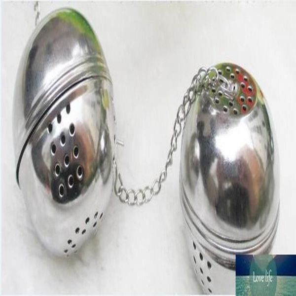 Creativo in acciaio inox a forma di uovo palla da tè infusore colino teiere da cucina 4 cm228O