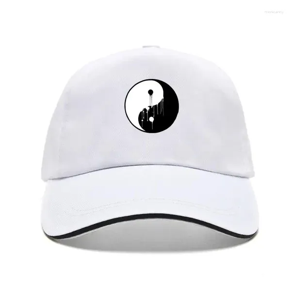 Bonés de bola arte bill chapéu pintado pingando ying yang equilíbrio símbolo chinês paz energia unisex engraçado beisebol