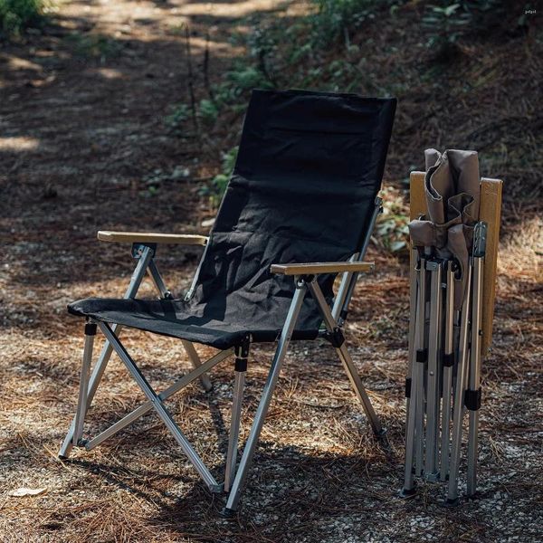 Camping-Möbel WOOKOO Misty Outdoor Tragbarer, Viergang-verstellbarer Klapp-Ziehstuhl Camping-Aluminiumlegierung Leichtgewichtler