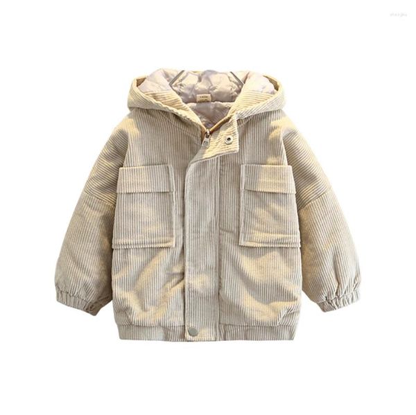 Giacche Cappotto da bambino per bambino Cappotto da ragazzo caldo e spesso Abbigliamento invernale stile casual imbottito in cotone per bambini