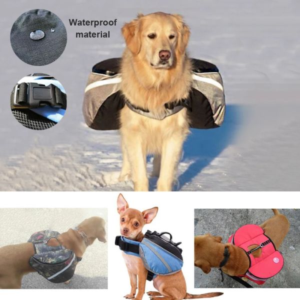 Transportadores novo animal de estimação grande saco de cão transportadora mochila sacos de sela cão auto mochila viagem grande capacidade saco portadores para cães