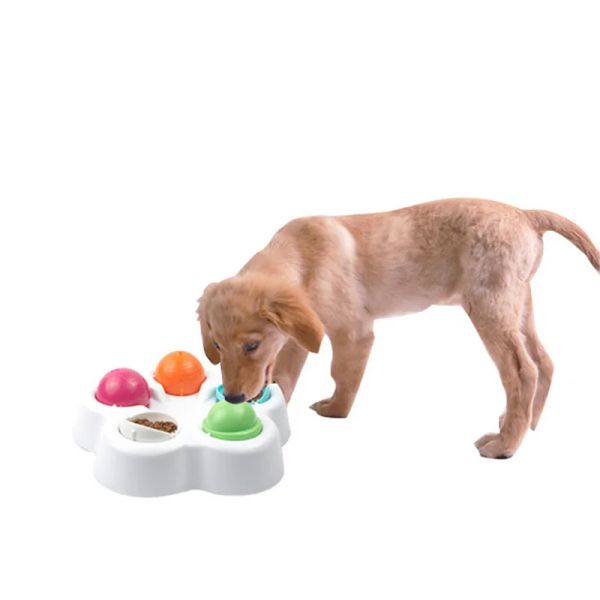 Brinquedos gato cão brinquedo atividade comida recompensa virar quebra-cabeça bola para cão estratégia iq jogo brinquedo interativo inteligente para animais de estimação acessório