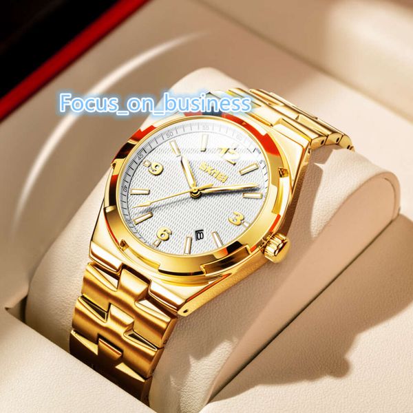 SKMEI 9290 relojeshombr золотые кварцевые часы высокого качества montre homme модные часы