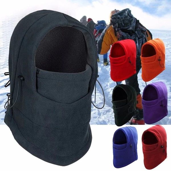 Bonés de ciclismo moda inverno chapéu de lã térmica das mulheres dos homens chapéus capa bicicleta à prova de vento rosto balaclava pescoço mais quente caminhadas cachecóis