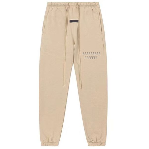 Männer Frauen Essentialsclothing Jogginghose Hosen Beste Qualität Jogger Kordelzug Streetwear schwarz weiß grau Baumwolle Seitennahttaschen Reflektierende Hose Sporthose