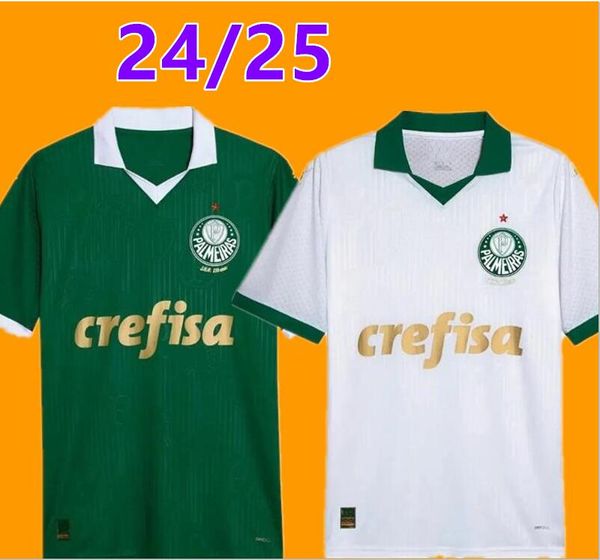 24 25 Palmeiras Dudu Soccer Jerseys 2024 2025 Home Green Breno Lopes Rony G.Gomez Camise