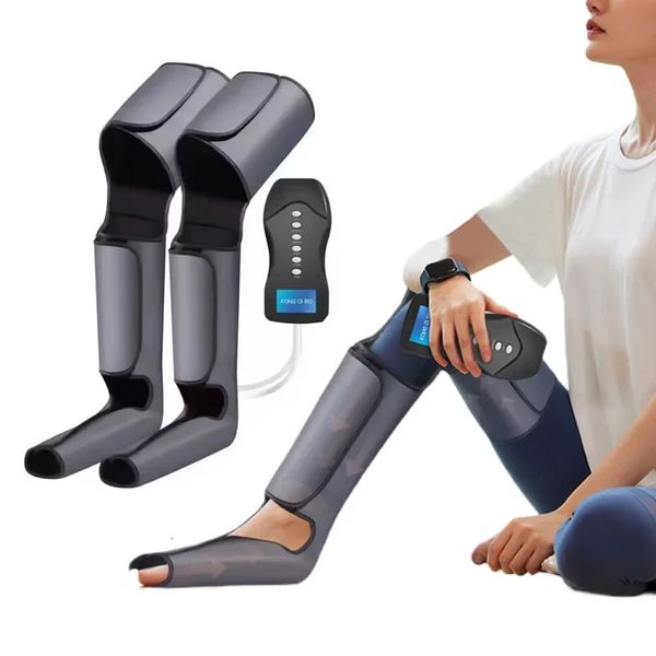 Massaggiatore per gambe Stivali Polpaccio Piede Airbag Avvolgimento Compressione Massaggio elettrico Airwace Assistenza sanitaria Relax Pressoterapia 240122