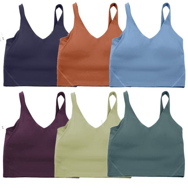 Reggiseno da yoga allineare canotta femminile sportiva reggiseno classico popolare burro di burio morbido canotta ginnastica da palestra yoga beauty back -shock resistente con cuscinetto rimovibile