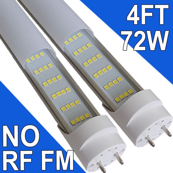 G13 4ft T8 T10 T12 4 Sıralar LED Tüp Ampulleri 48 