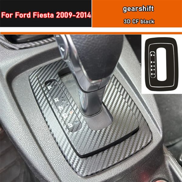 Auto Innen Aufkleber Getriebe Schutz Film Für Ford Fiesta 2009-2014 Auto fenster Panel Aufkleber Carbon Faser Schwarz