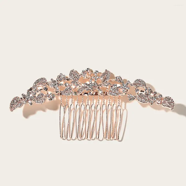 Saç klipsleri Romantik Tasarımla Rhinestone Comb Düğün Partisi için Hafif Dayanıklı 11.5 x 5.5 cm NA