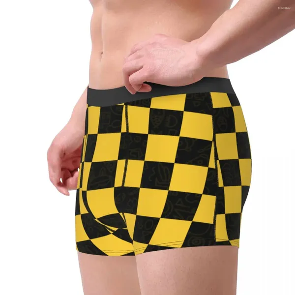 Cuecas 2024 calcinha masculina sem costura sexy roupa interior pacote homens impressão roupas checkerboard