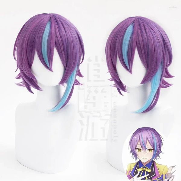 Articoli per feste Progetto anime SEKAI COLORFUL STAGE! Parrucca cosplay Kamishiro Rui Parrucche unisex di colore misto Resistente al calore Capelli sintetici Gioco di ruolo