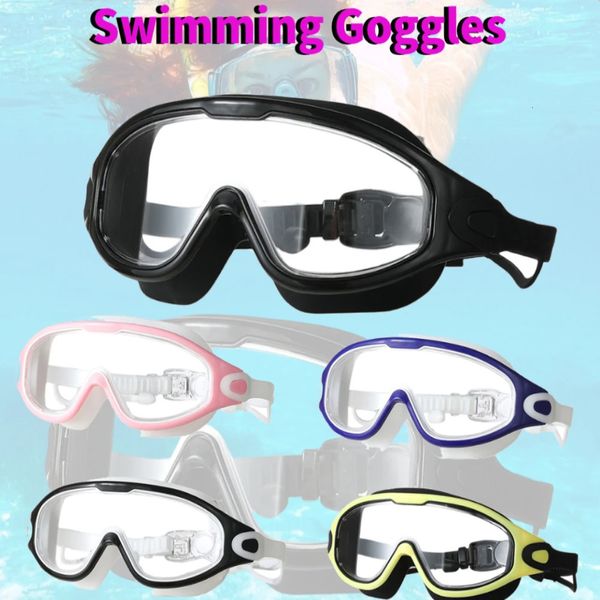 Профессиональные очки для плавания, противотуманные очки для плавания, очки для плавания для взрослых, очки для подводного плавания, регулируемый бинокль, очки для воды 240119
