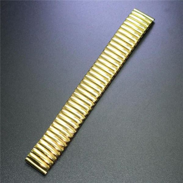 Ремешки для часов Way Deng - Женщины Мужчины Золотой Нержавеющая сталь Гибкий эластичный ремешок для часов Ремешок-браслет Браслет-манжета 18 мм 20 мм Y095311N