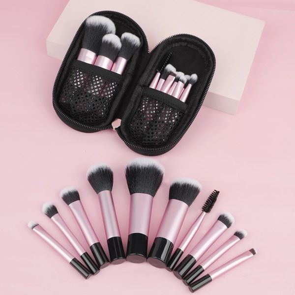 10 шт. RT Mini Makeup Brush Set Powder Eyeshadow Foundation Blush Blender Concealer Beauty Makeup Tools Brush Professional 240124