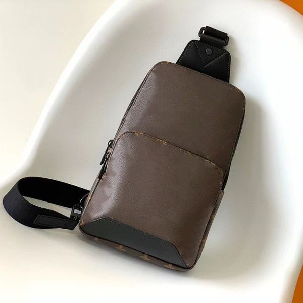 Мужская нагрудная сумка для боковой переноски, удобная для тела форма, безопасная двойная молния, мужская классическая сумка через плечо, модная уличная сумка-слинг, мужская модная спортивная компактная сумка через плечо