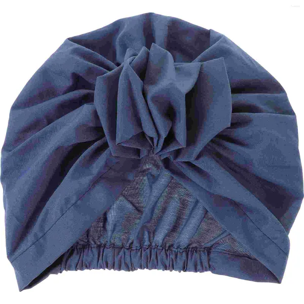 Berets Turban Vintage Köpfe wickeln elastische Hut Frauen Blumen Baotou Wraps Blume dekorative Miss