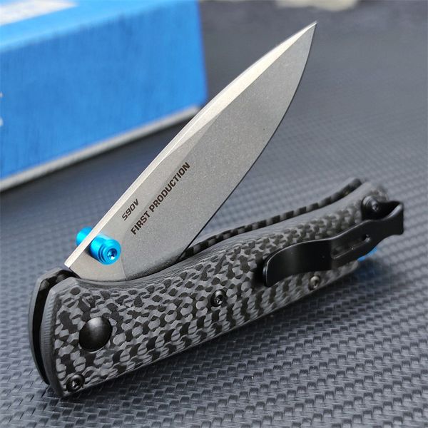 НОВЫЙ BM 533/535s Mini Bugout Карманный складной нож S90V Лезвие из углеродного волокна Ручки легко носить с собой на открытом воздухе Тактические инструменты выживания для защиты BM533-3 940 5370 551 3300 4850