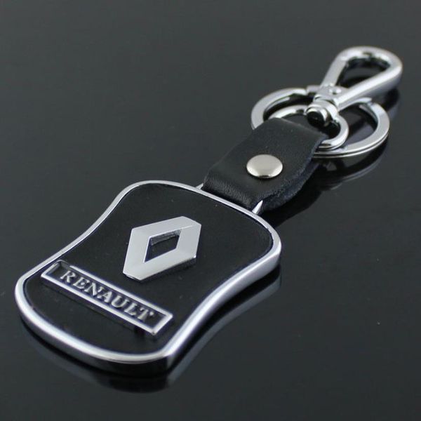 5 pçs lote novo logotipo do carro renault chaveiro de metal 3d promocional trinket acessórios do carro keyrings261h