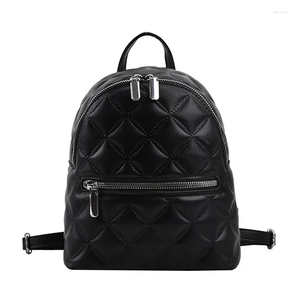 Mochilas escolares femininas mochilas de couro de alta qualidade mochila de viagem designer sac a dos pequeno ombro para meninas adolescentes mochila feminina