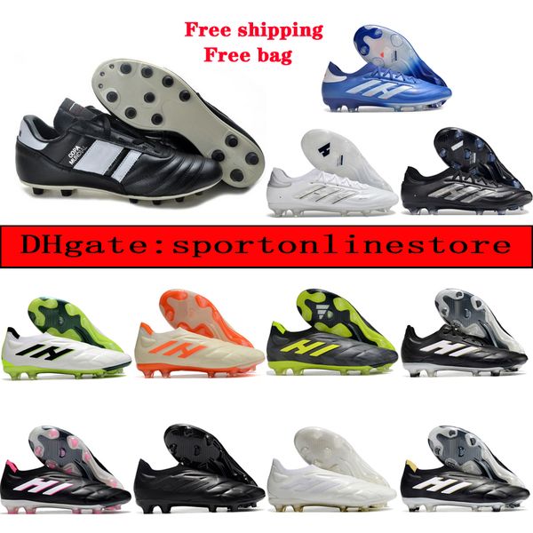 En kaliteli erkek futbol botları copa mundial fg fg dünya kupası erkek kramponlar de futbol cleats klasik firma toprak açık erkek ayakkabı scarpe da kalsiyo adipure 11pro x pd25 trx