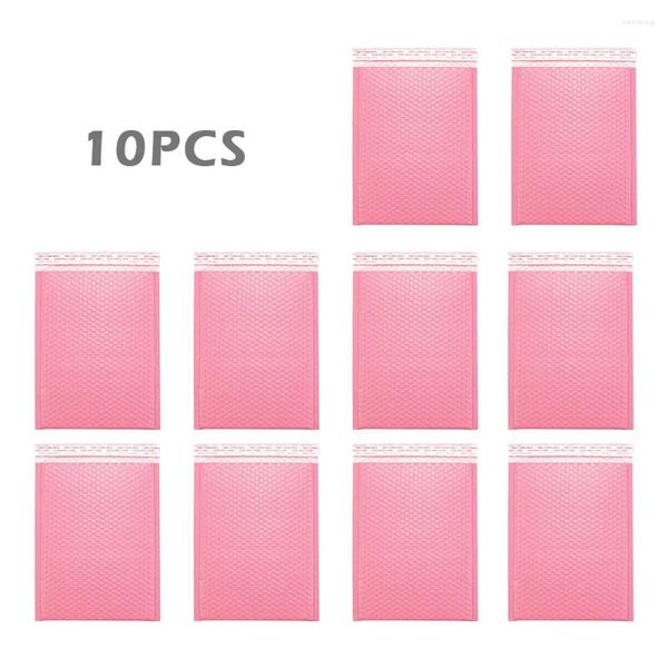 Sacos de armazenamento 10pcs Poly Mailing Bubble Mailer À Prova de Choque Negócios Envelopes Acolchoados Embalagem Forrado Envoltório Leve Durável