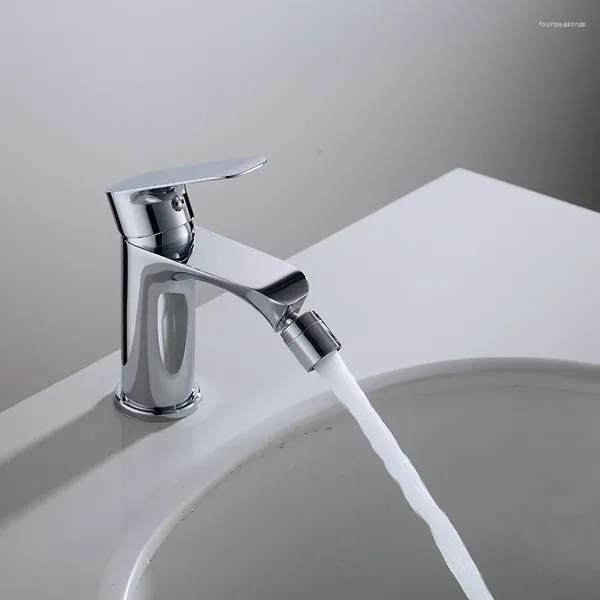 Torneiras de pia de banheiro Torneira de bidê misturador de banho e água fria Torneira de água de alavanca única