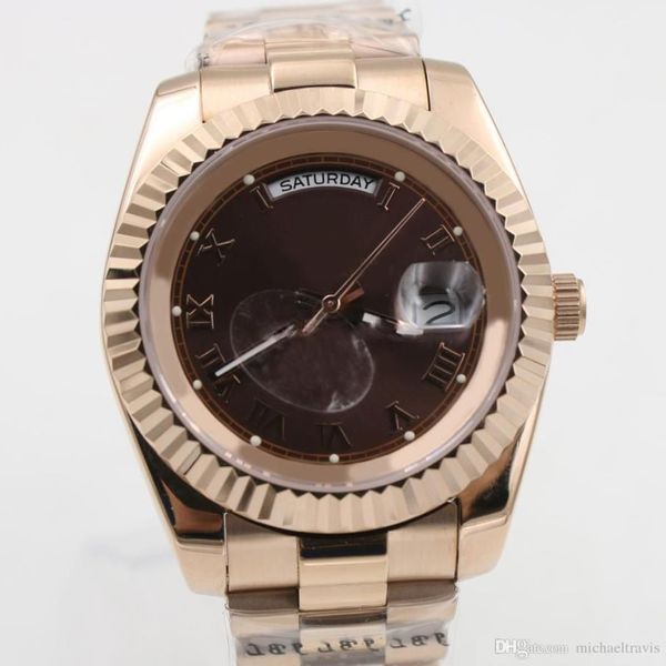 мужские автоматические часы, роскошные часы из розового золота, мужские роскошные механические часы, размер 40 мм, сапфировое стекло, высокое качество263I