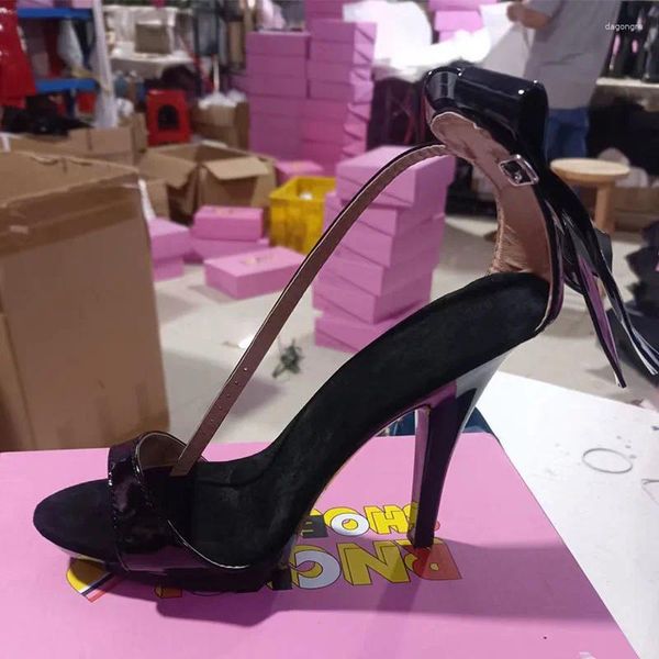 Sandálias laijianjinxia 13cm/5 polegadas pu superior moda sexy exótica plataforma de salto alto festa mulheres pólo sapatos de dança q138