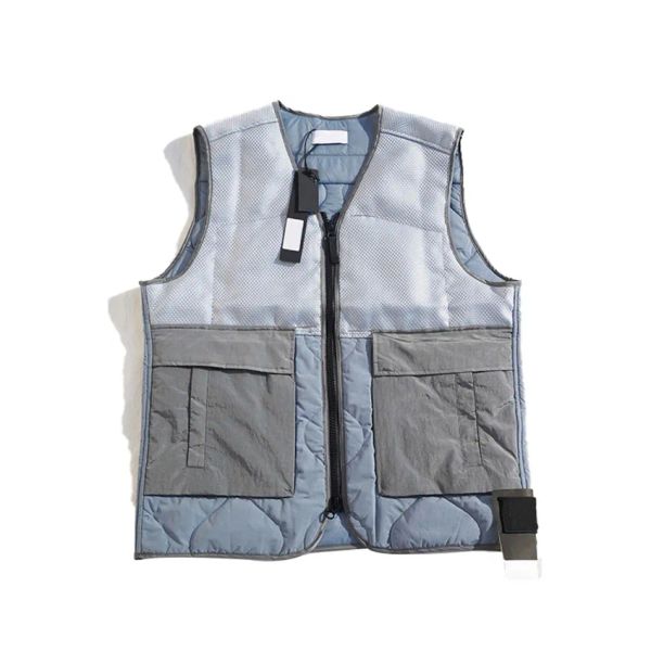 Canotta da uomo di design Canotta da uomo Canotta da donna di lusso con cerniera Canotta Fashion Parker Giacca a vento invernale Cappotto Versione in pelle bovina Gilet tattico Classico Fiore in rilievo PJ018