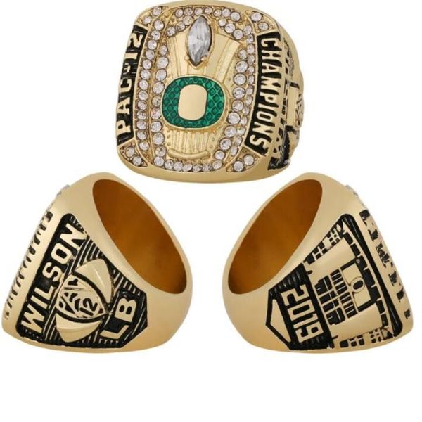 Collezione Fans 2019 Oregon Duck Ring Championship Sport souvenir Fan Promozione Regalo intero304v