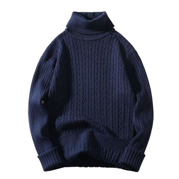 Männer Pullover Herbst Und Winter Neue Europa Und Amerika Hohe Kragen Farbe Gebratener Teig Twists Bodenbildung Shirt Mode Pullover männer