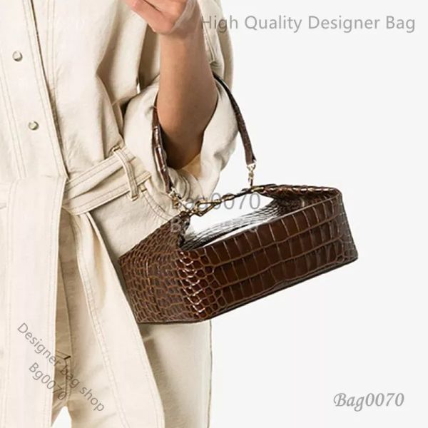 Designer saco tote bolsa sacos de ombro burminsa caixa hbp forma crocodilo padrão mulheres bolsas pequeno designer feminino luxo senhoras crossbody inverno