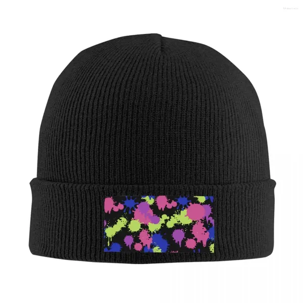 Berretti Splatoon Videogioco Cappelli a cuffia Cappello lavorato a maglia da strada per donna Uomo Autunno Inverno Caldo Skullies Berretti Berretti